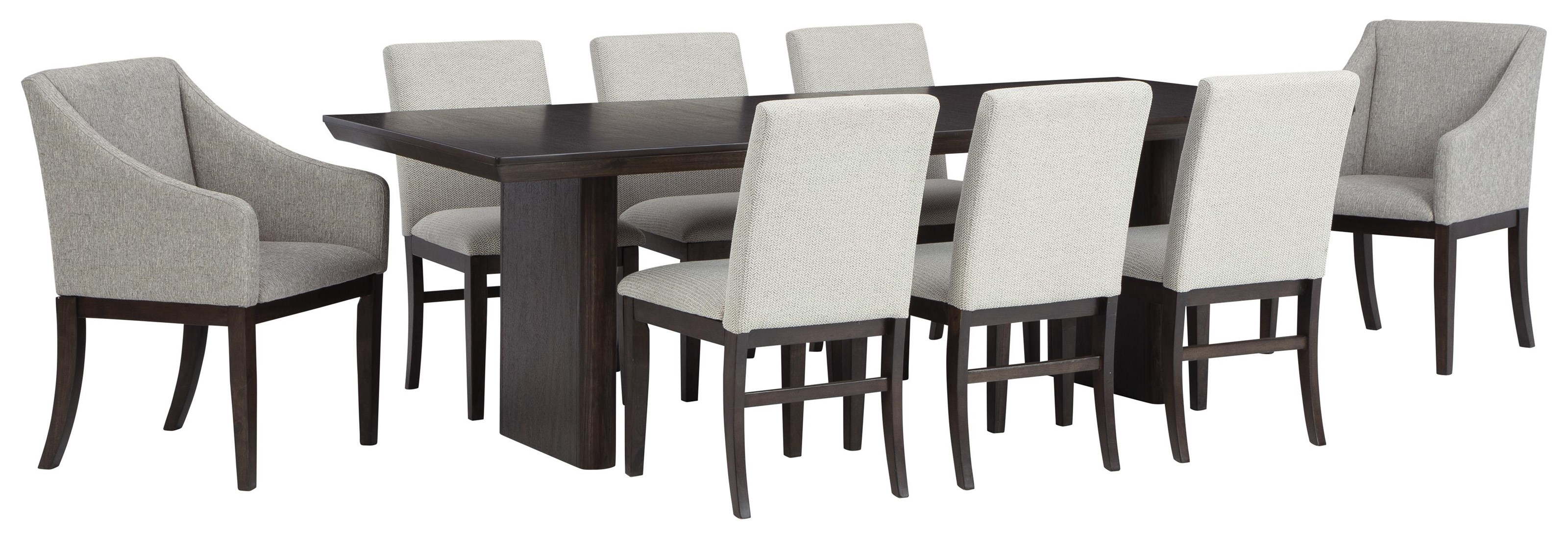deylin dining table and 6 chairs