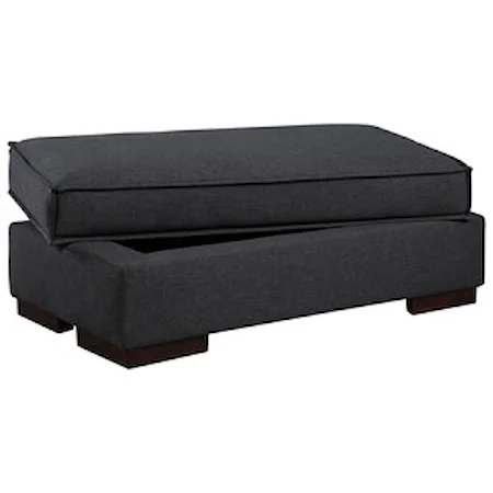 Contemporary Ottoman With Storage Compartment