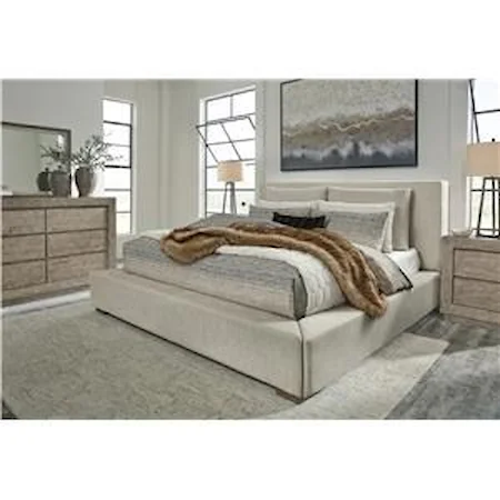 5 Piece Queen Upholstered Bedroom Set