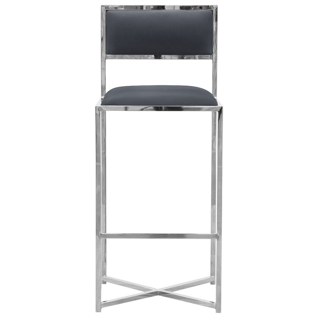 Modus Furniture Amalfi 1AE868X X-Base Bar Stool in Cobalt | Broadway ...