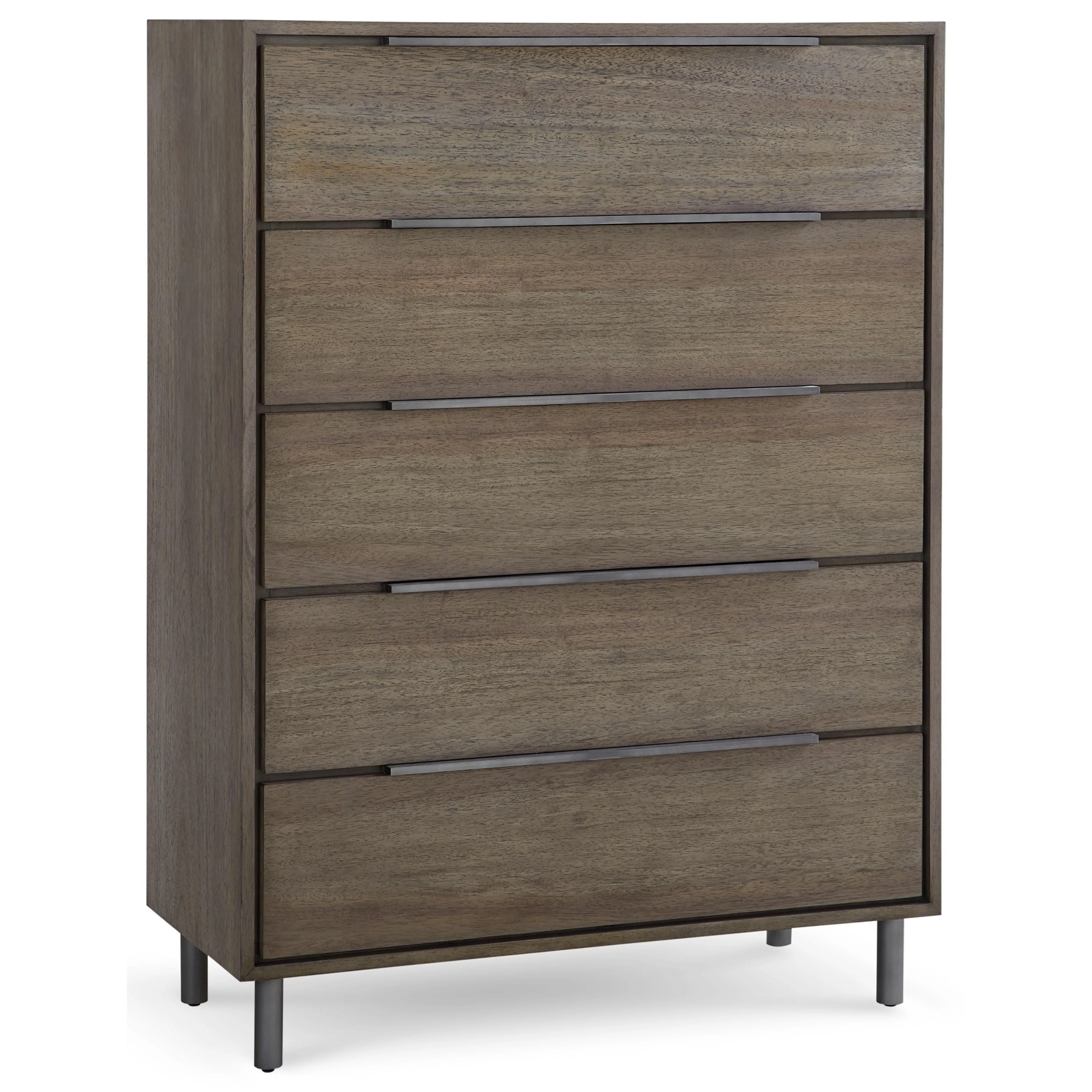 Berkeley Contemporary 5Drawer Chest with Top Mounted Drawer Pulls