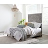 Modus International Boho Chic King Platform Bed in Washed White