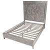 Modus International Boho Chic King Platform Bed in Washed White