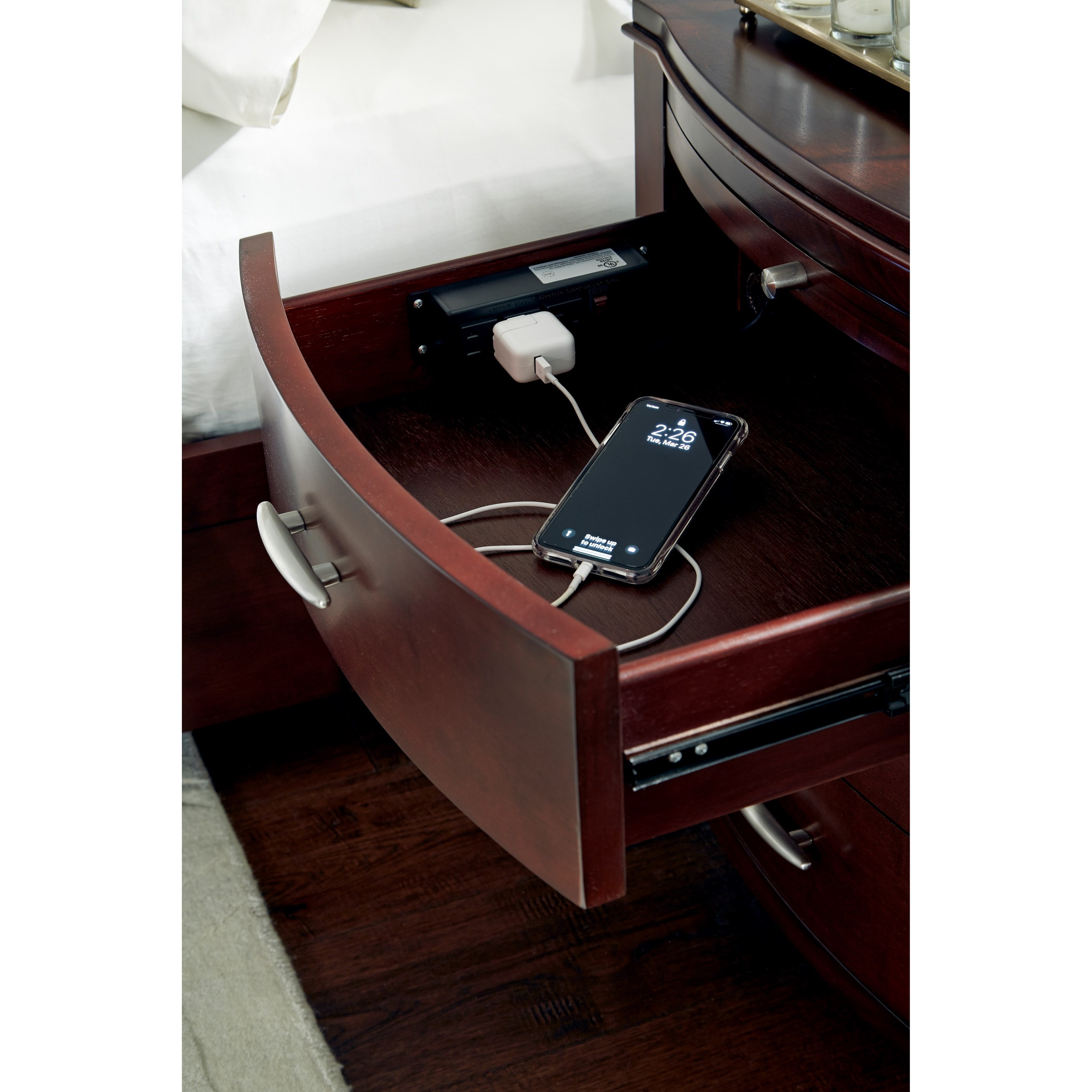 Modus Furniture Brighton Charging Station Nightstand