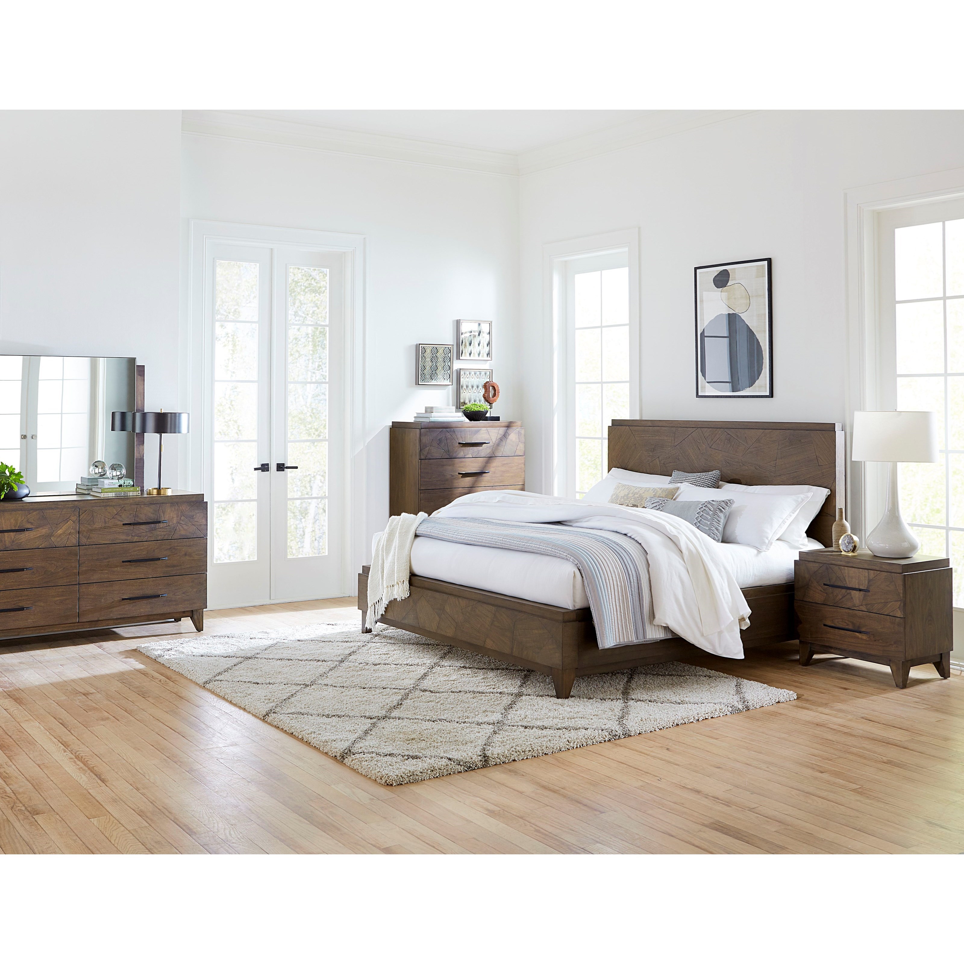 Modus Furniture Broderick Queen Panel Bed