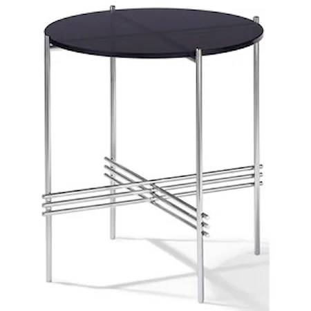 Contemporary Smoked Glass End Table
