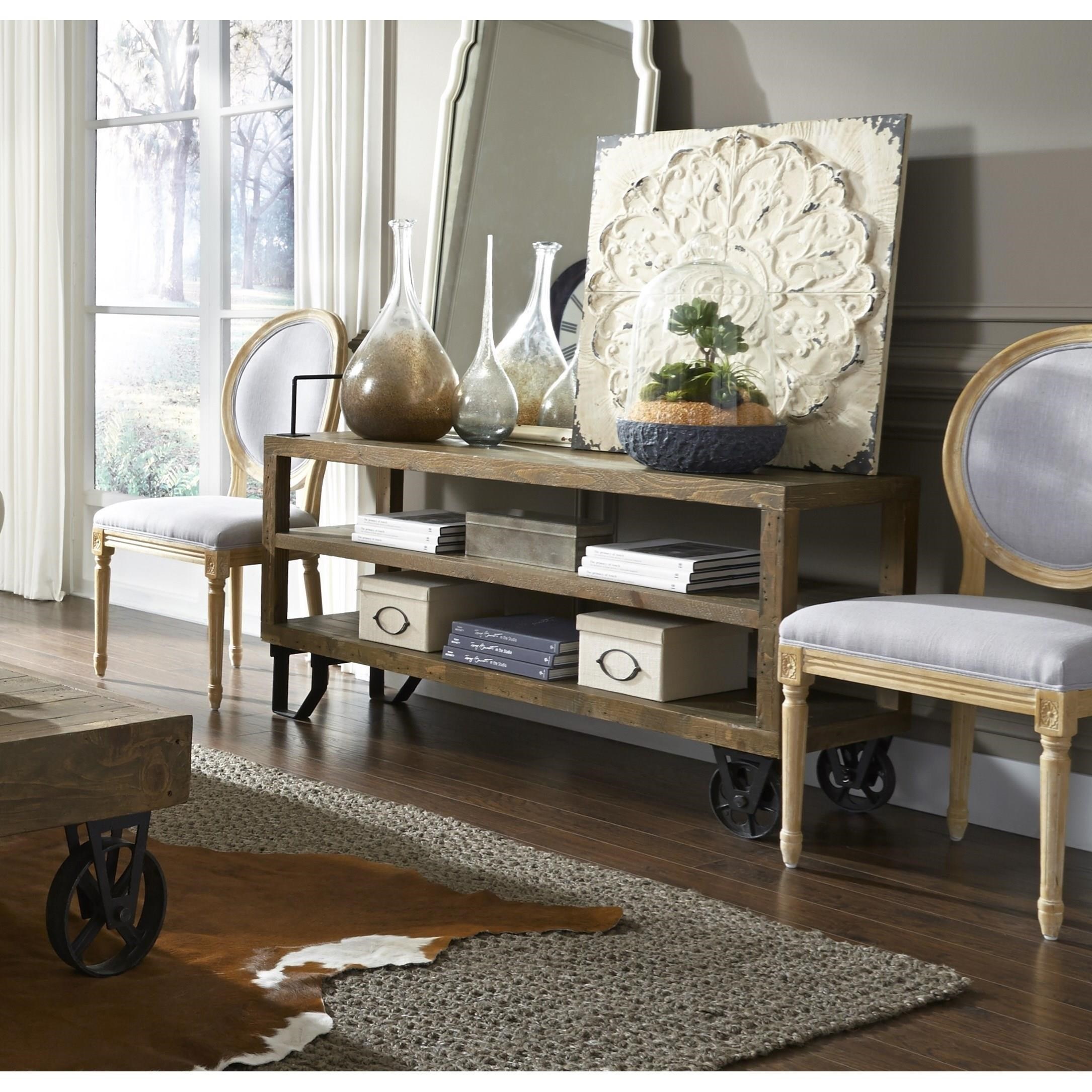 Modus Furniture Coalburn Reclaimed Wood Media Console