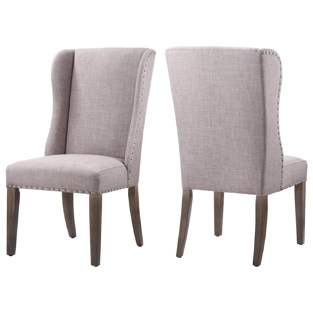 Modus International Crossroads Alex Upholstered Wingback Dining Chair