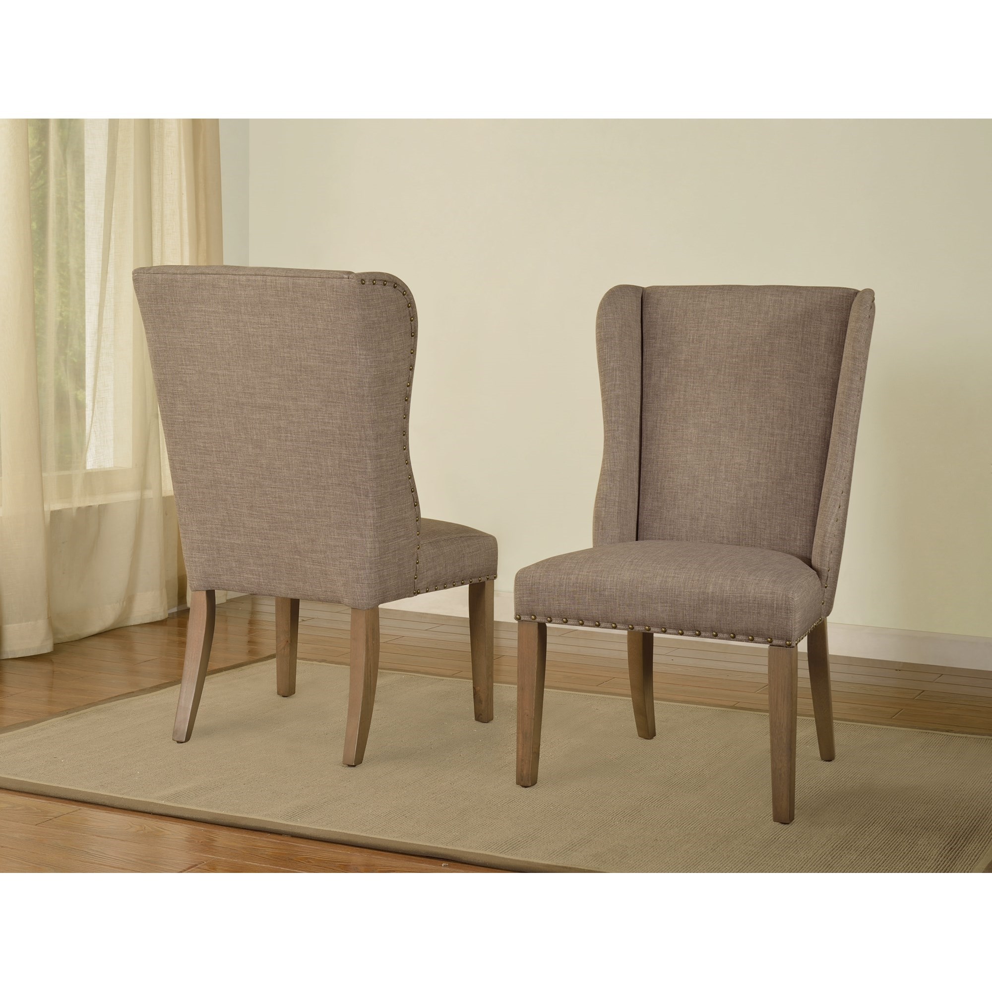 Modus Furniture Crossroads Alex Upholstered Wingback Dining Chair