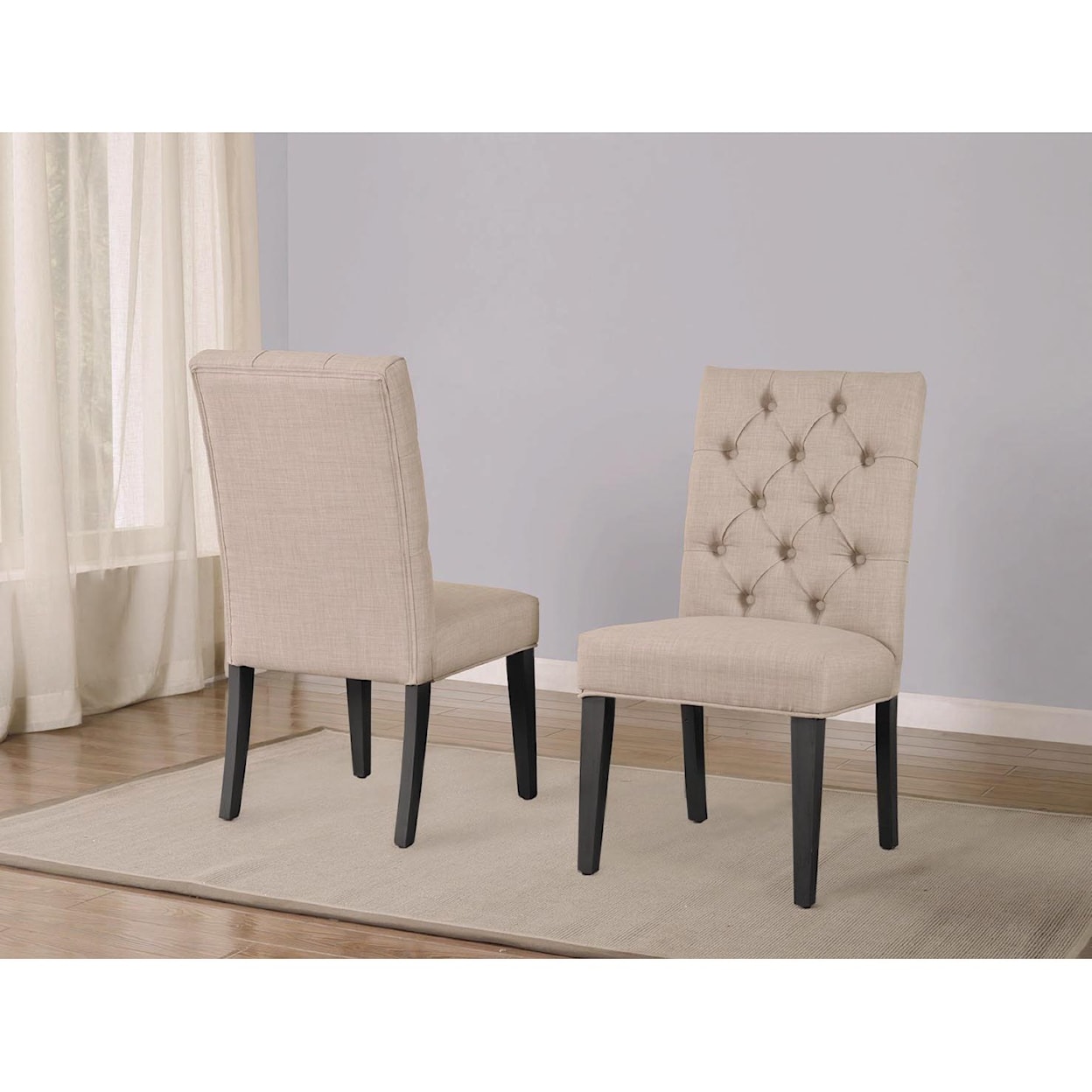 Modus International Crossroads Kathryn Upholstered Parsons Dining Chair