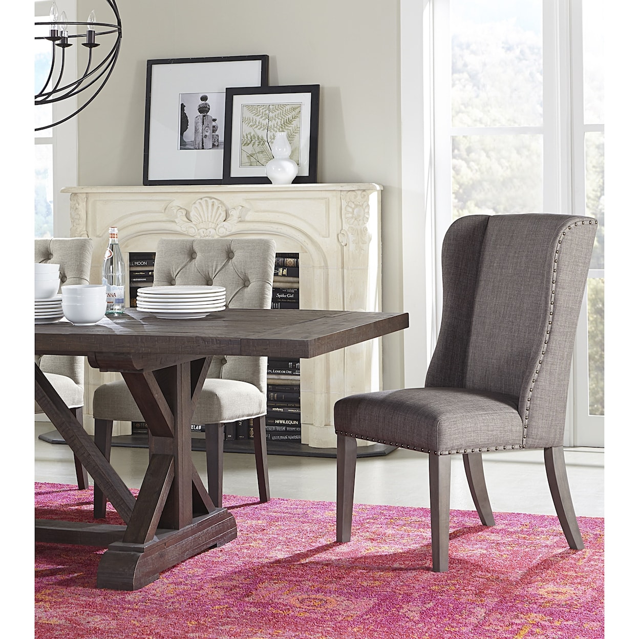 Modus International Crossroads Kathryn Upholstered Parsons Dining Chair