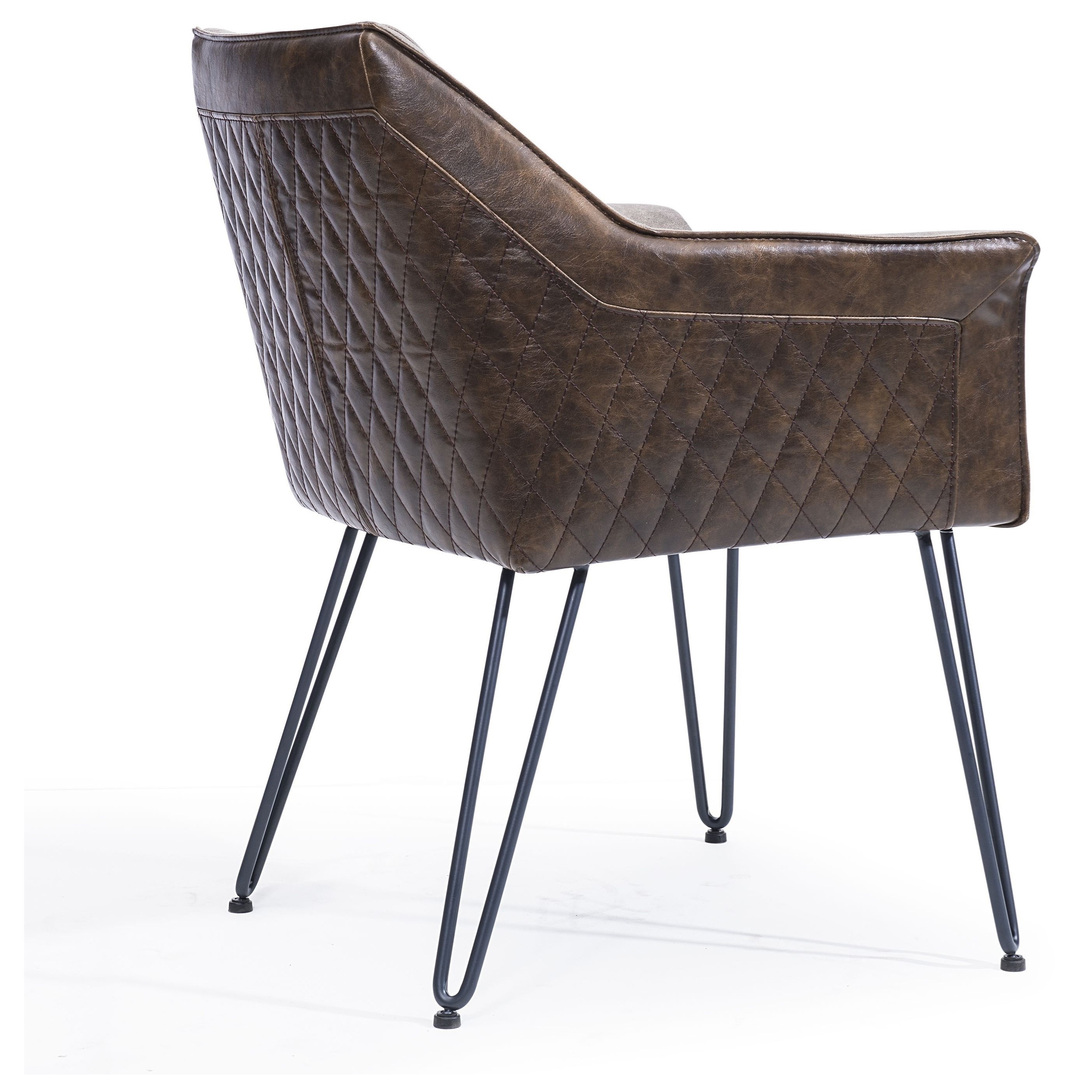 Modus Furniture Crossroads Alabaster Hairpin Leg Arm Chair