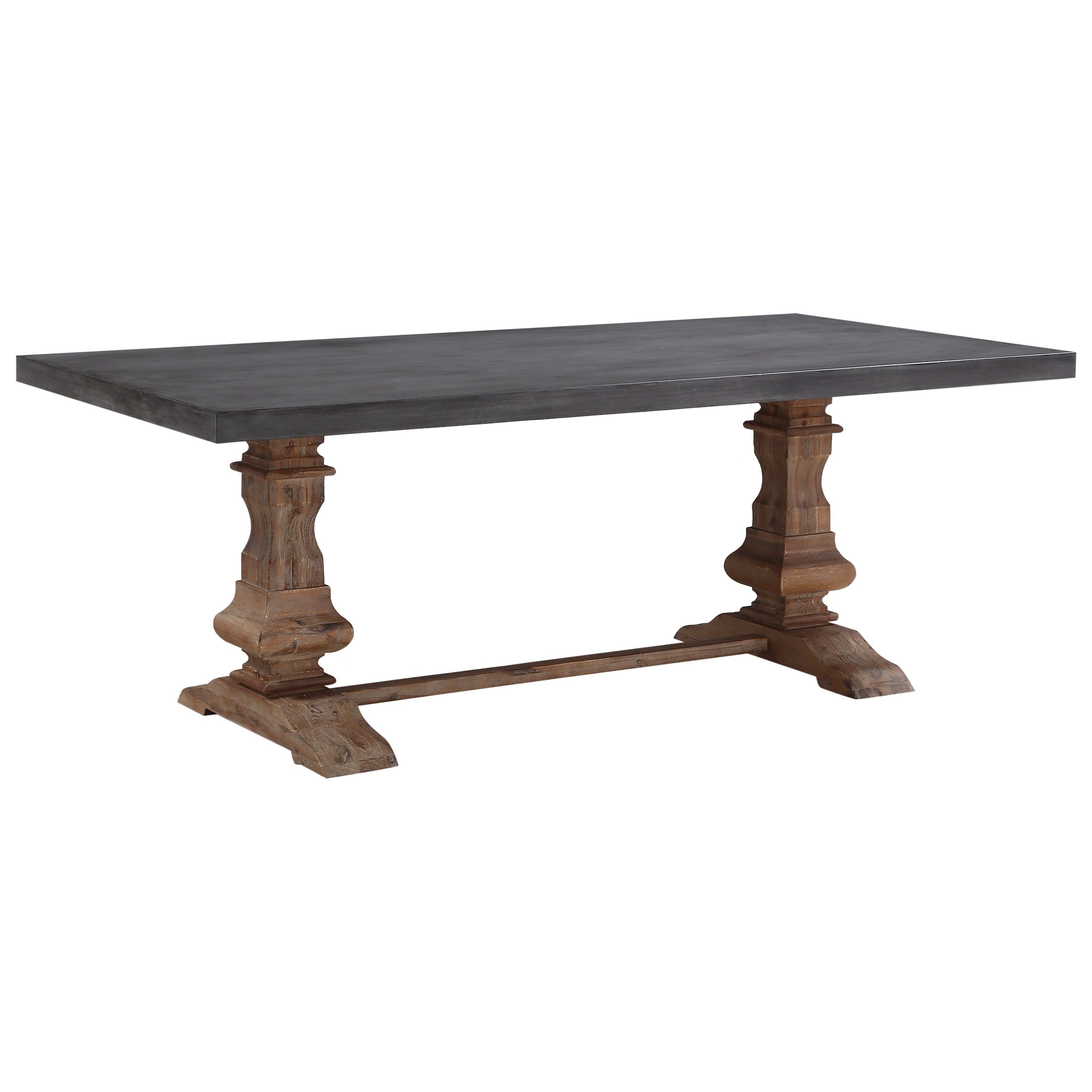 Modus Furniture Crossroads Thurston Concrete and Solid Wood Rectangular