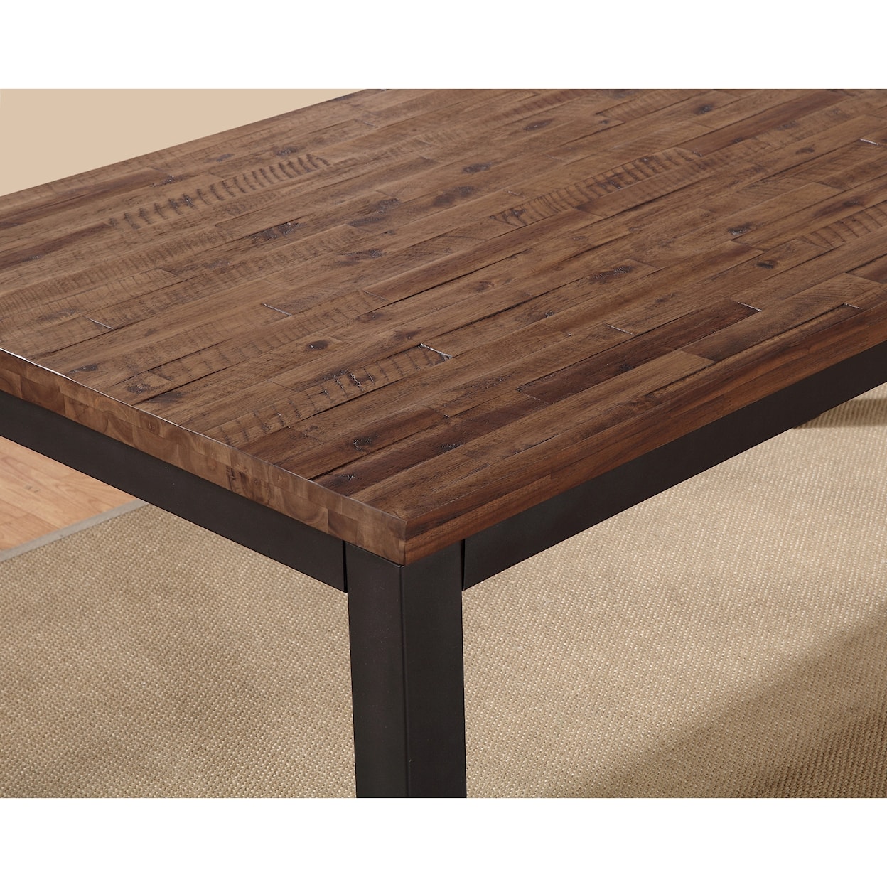 Modus International Crossroads Gabe Solid Wood Rectangular Dining Table