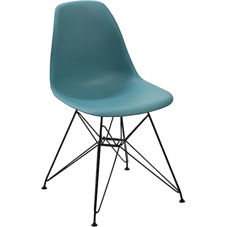 Rostock Molded Plastic Wire Base Chair