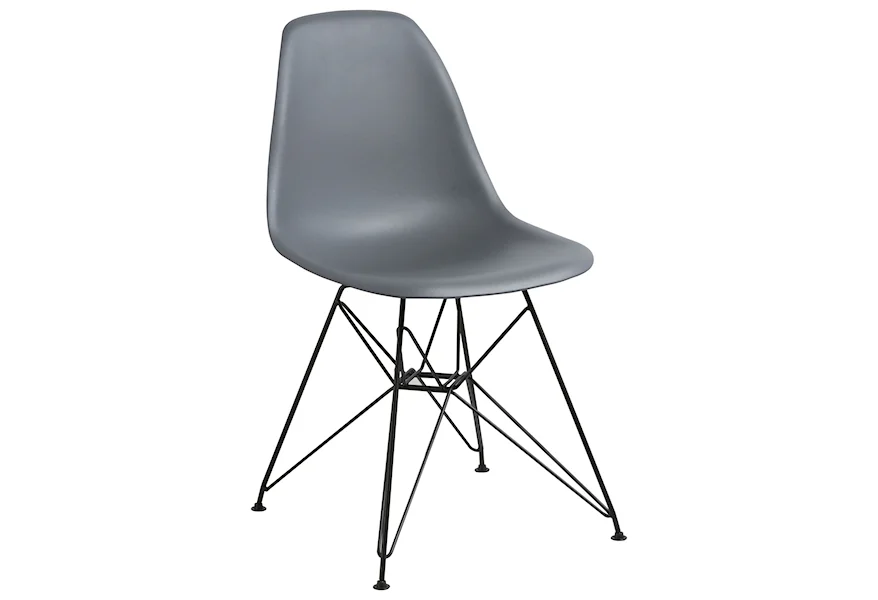 Crossroads Rostock Molded Plastic Wire Base Chair by Modus International at Reeds Furniture
