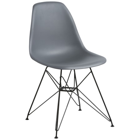 Rostock Molded Plastic Wire Base Chair