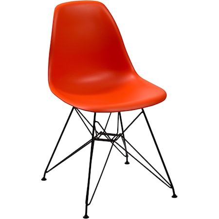 Rostock Molded Plastic Wire Base Chair