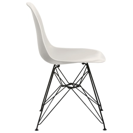 Rostock Molded Plastic Wire Base Chair