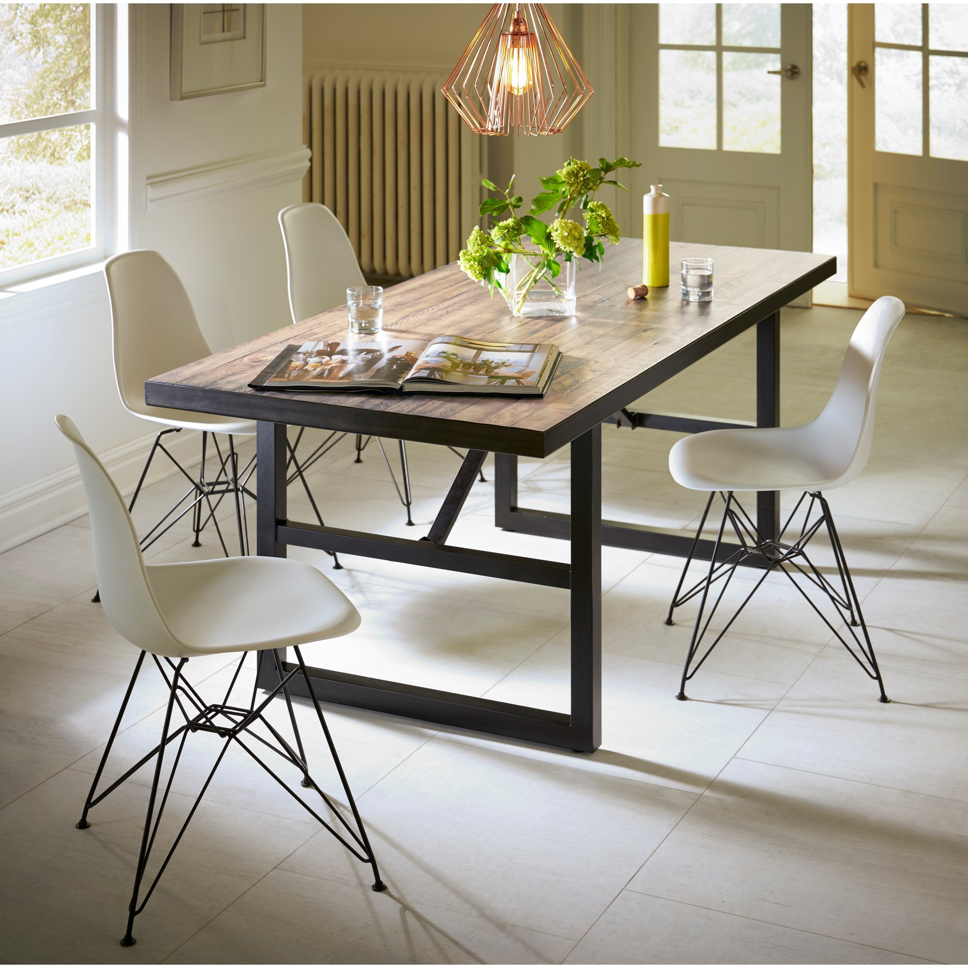 Modus Furniture Crossroads Rostock Molded Plastic Wire Base Chair