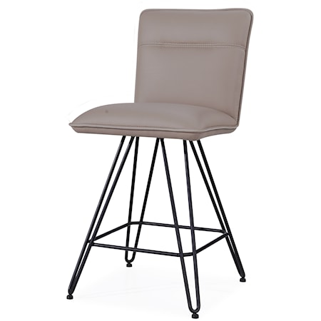 Demi Hairpin Leg Swivel Counter Stool