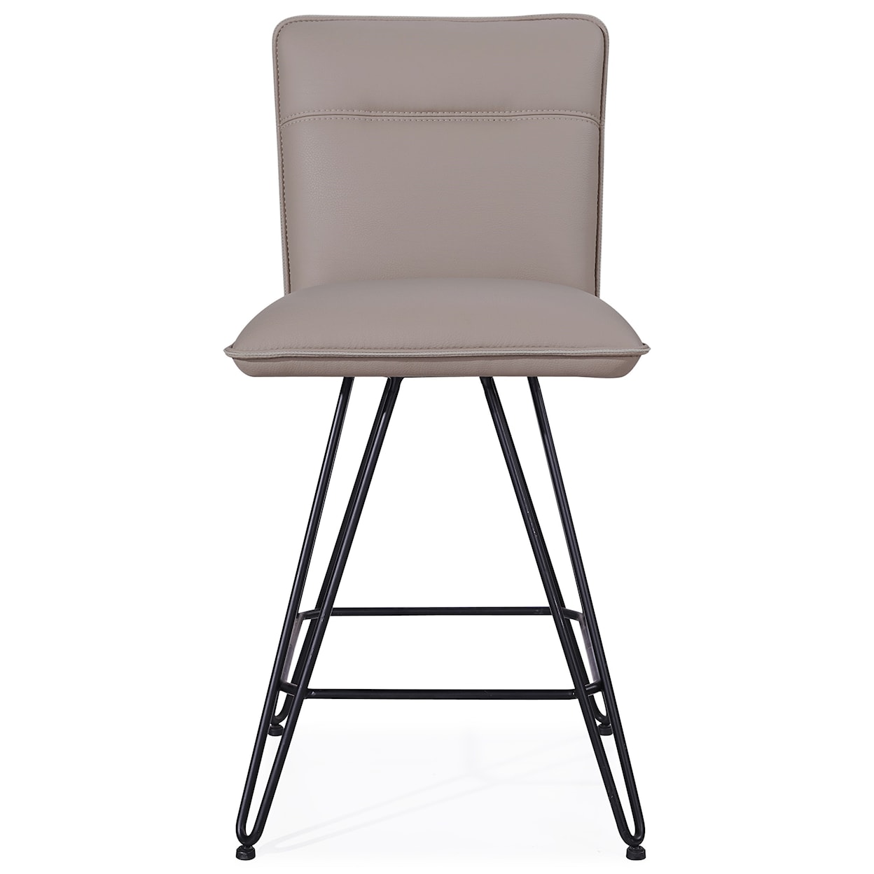 Modus International Crossroads Demi Hairpin Leg Swivel Counter Stool