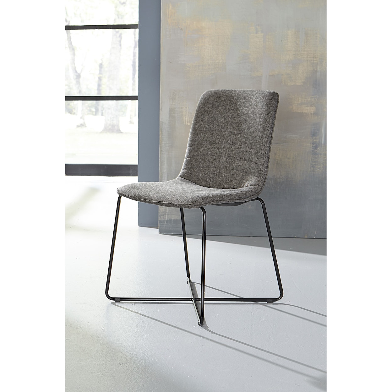 Modus International Crossroads Baylee Upholstered Cross Base Dining Chair