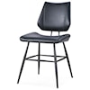 Modus International Crossroads Vinson Sculpted Modern Dining Chair in Cobal