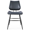 Modus International Crossroads Vinson Sculpted Modern Dining Chair in Cobal