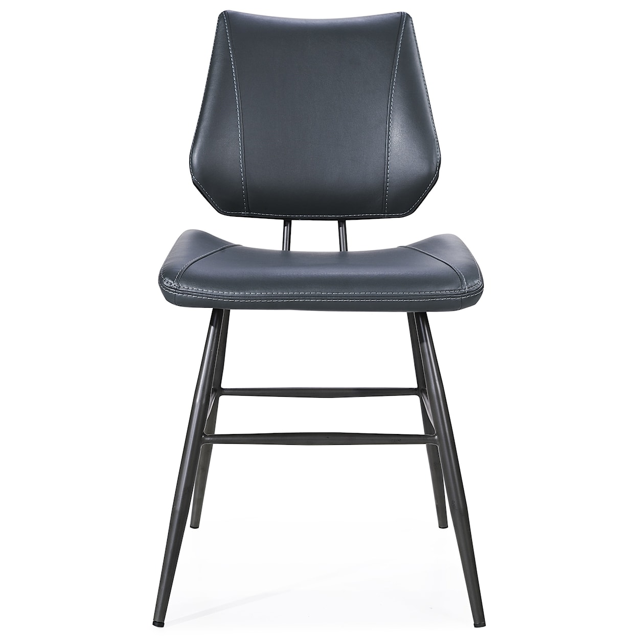 Modus International Crossroads Vinson Sculpted Modern Dining Chair in Cobal