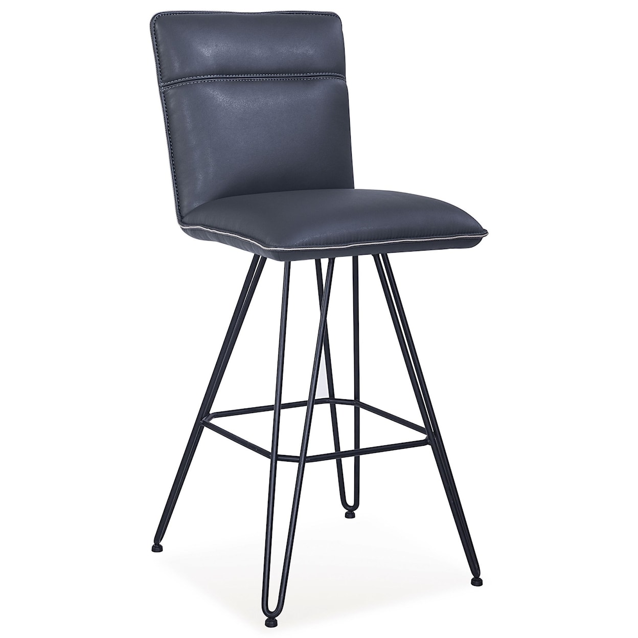 Modus International Crossroads Demi Hairpin Leg Swivel Bar Stool