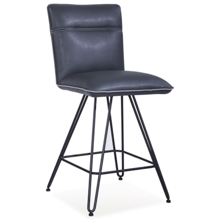 Demi Hairpin Leg Swivel Counter Stool