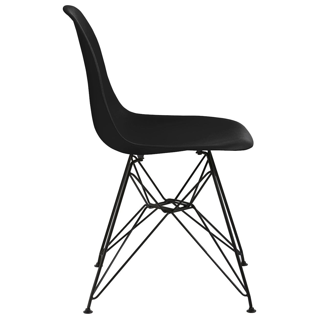 Modus International Crossroads Rostock Molded Plastic Wire Base Chair