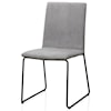 Modus International Crossroads Baird Upholstered Sled Base Dining Chair in