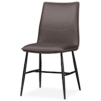 Kara Scoop-style Modern Dining Chair in Latte