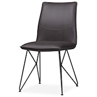 St. James Scoop-style Modern Dining Chair in Davy's Grey