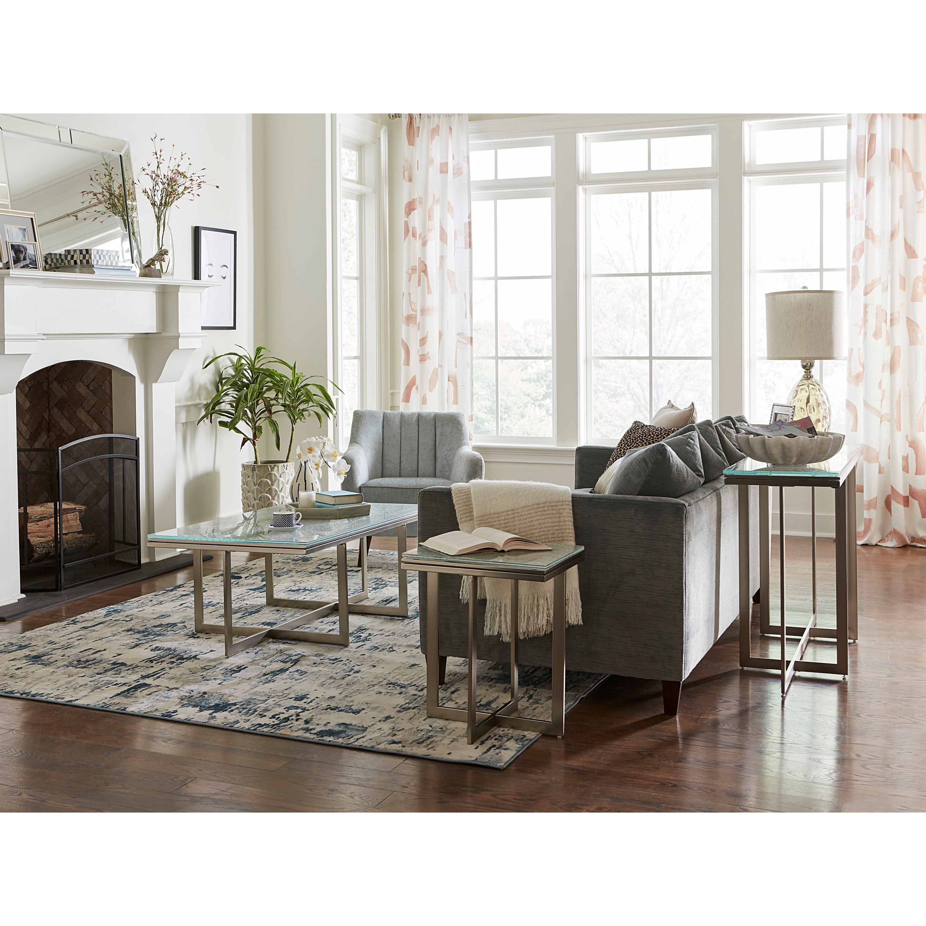 Modus Furniture Eliza Coffee Table in Ultra White