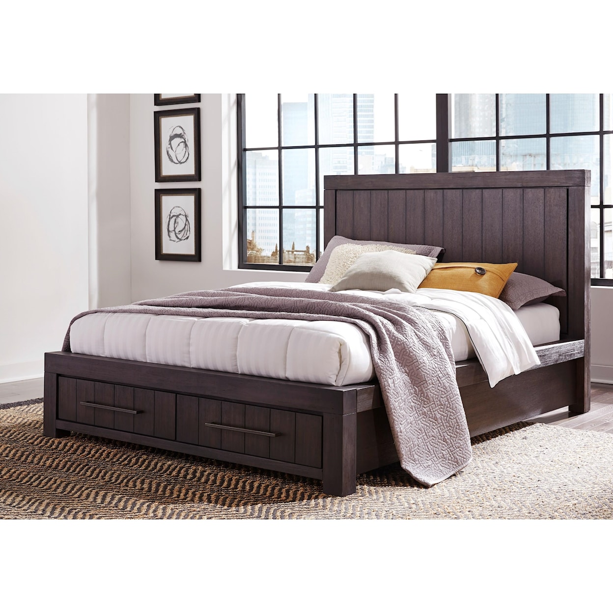 Modus International Heath Full Storage Bed