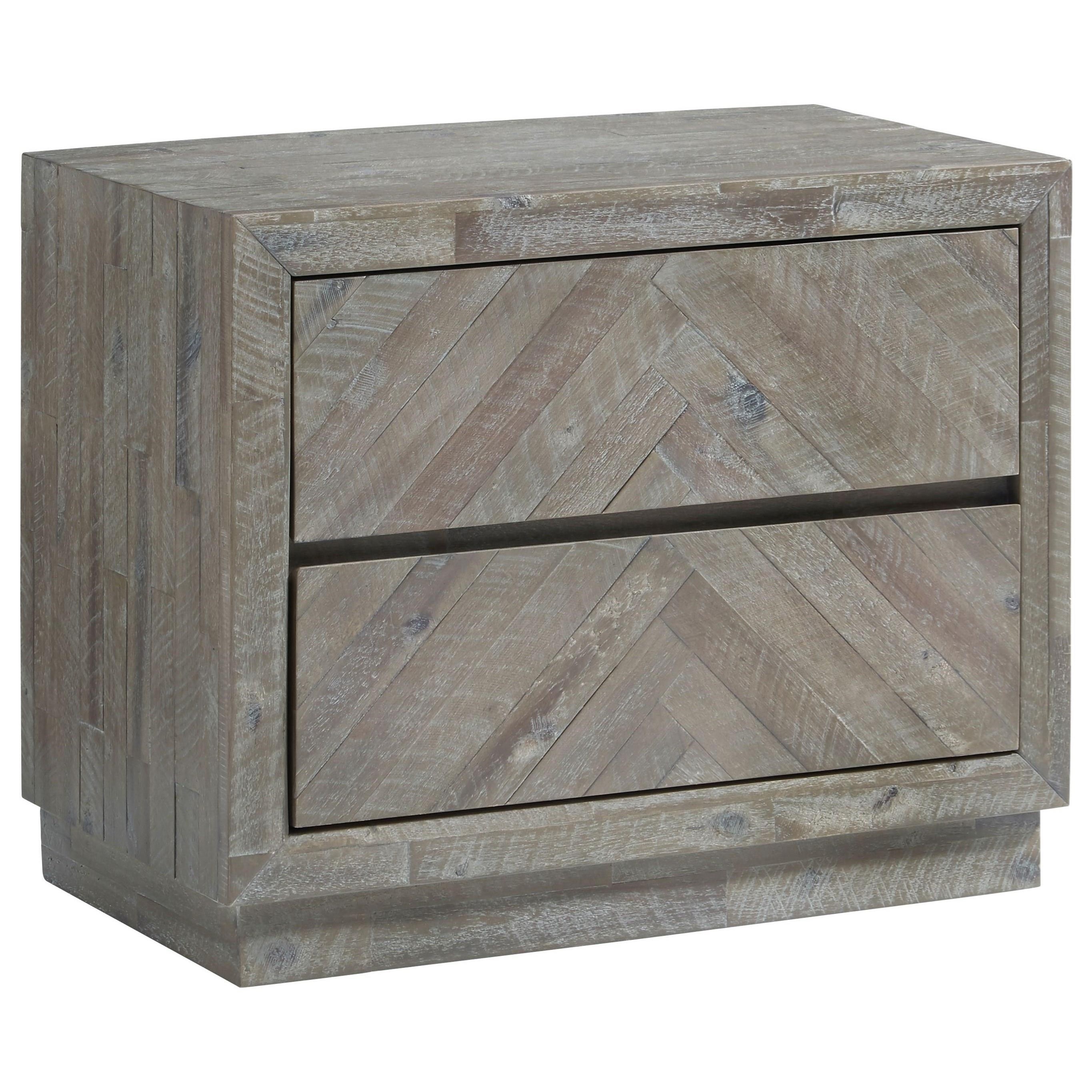 Modus International Herringbone 5QS381 Contemporary 2 Drawer