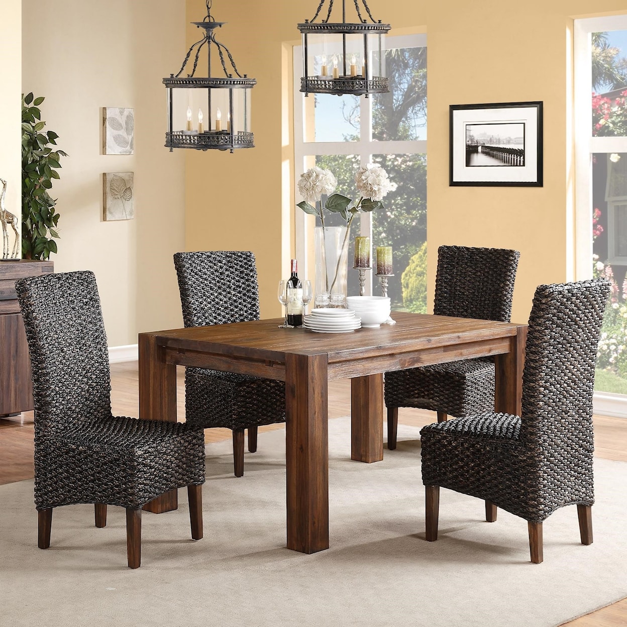 Modus International 12063 5-Piece Table & Chair Set