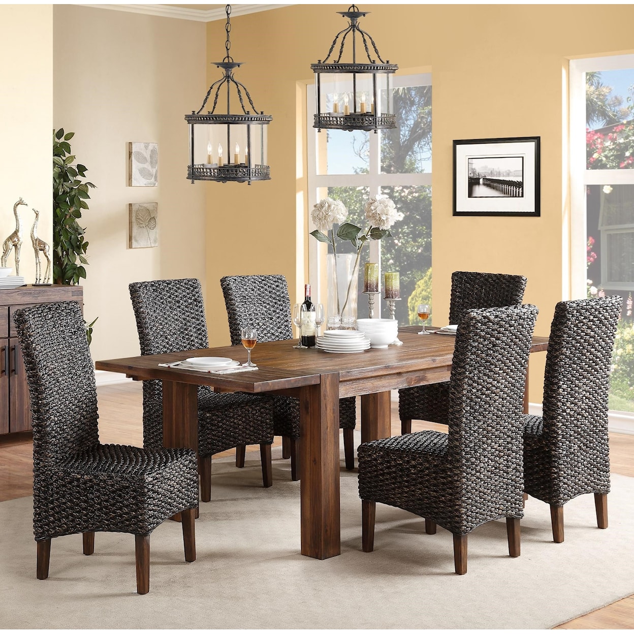 Modus International 12063 7-Piece Table & Chair Set