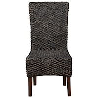 Woven Water Hyacinth Dining Chair