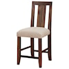 Modus International 12063 Solid Wood Upholstered Counter Stool