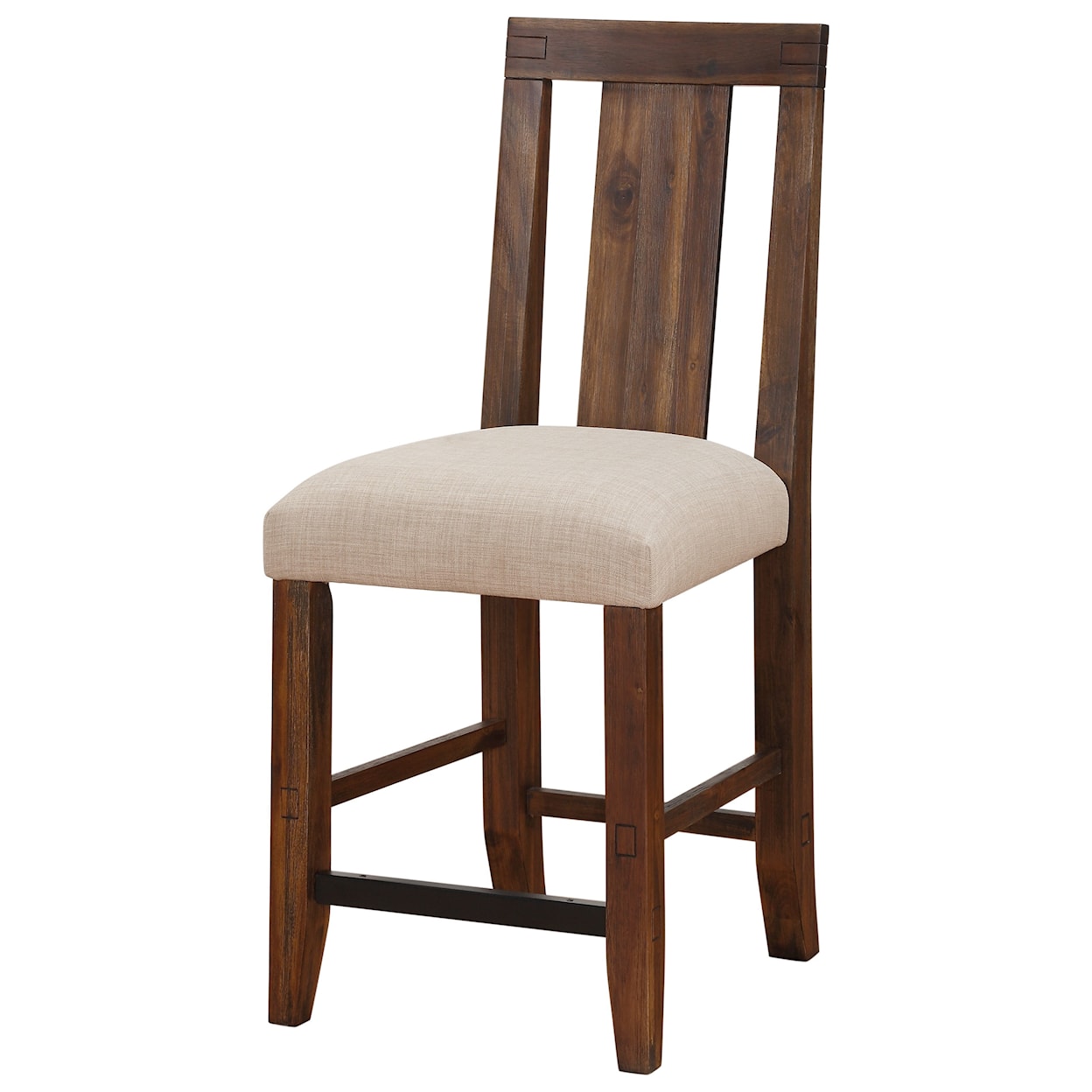 Modus International Meadow Solid Wood Upholstered Counter Stool