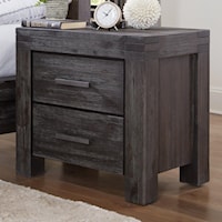 Nightstand with 2 Dovetail Drawers