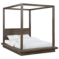 Contemporary California King Canopy Bed