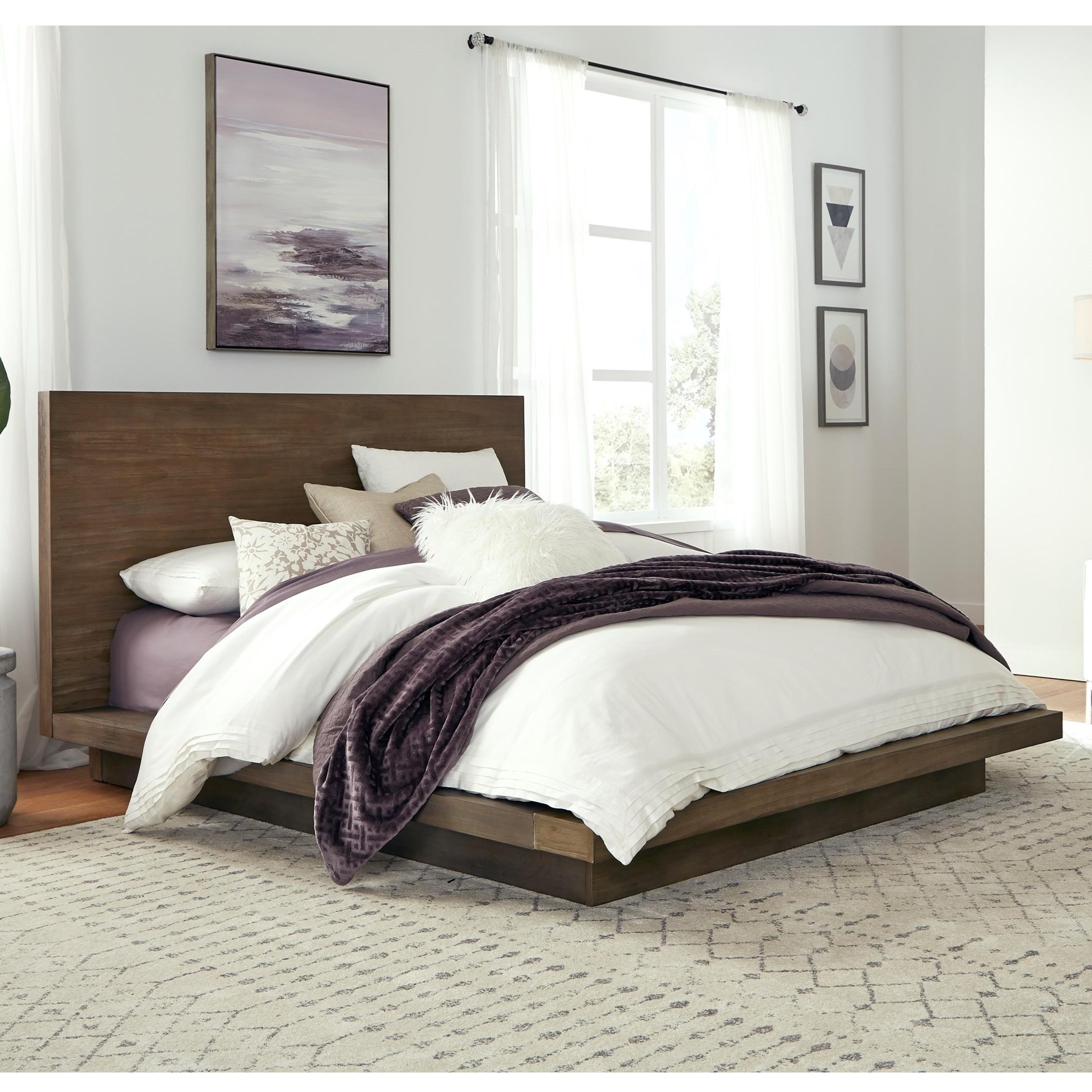 Melbourne 8D64H7 Contemporary King Platform Bed | Sadler's