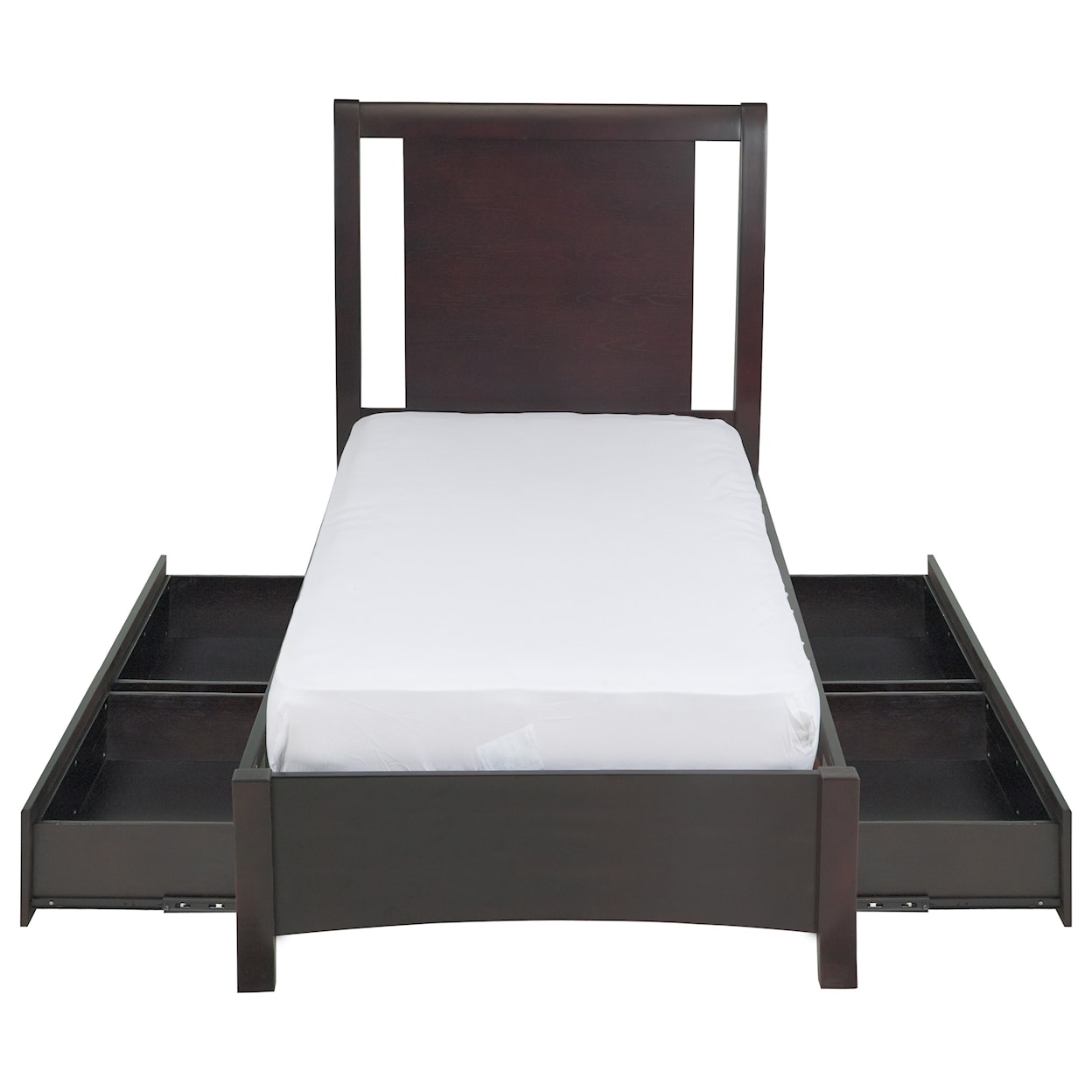 Modus International Nevis Twin Low Profile Bed with Storage