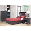 Modus International Nevis Twin Low Profile Bed with Storage