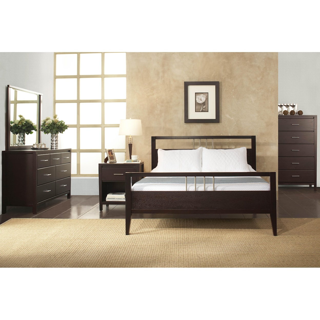 Modus International Nevis 4 Piece Queen Bedroom Group